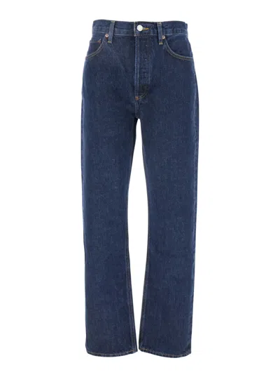 AGOLDE BLUE 90S PINCH WAIST LONG JEANS
