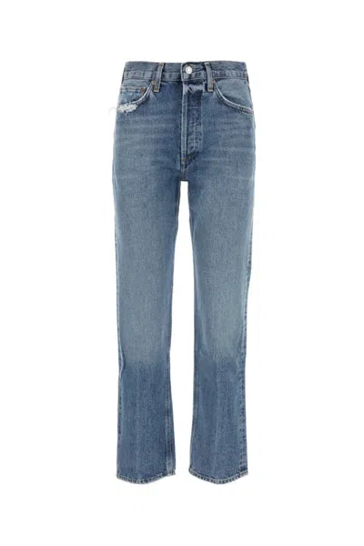 Agolde Blue 90s Pinch Waist Straight Leg Jeans