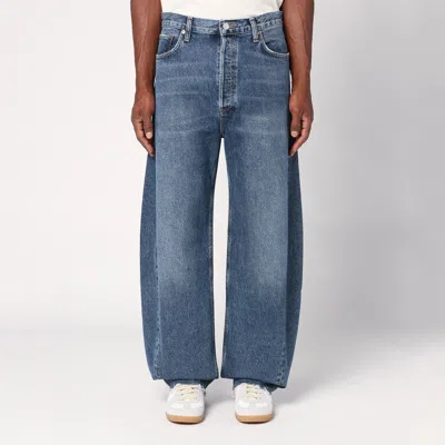 Agolde Blue Balloon Jeans In Organic Denim