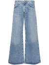 Agolde Clara Low Rise Baggy Flare Jeans In Signal In Blue