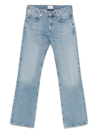 Agolde Blue Cotton Clair Denim Jeans In Multi