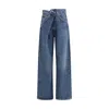 Agolde Vana Wide Leg Jeans In Blue
