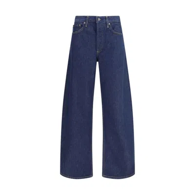 AGOLDE BLUE COTTON JEANS DENIM