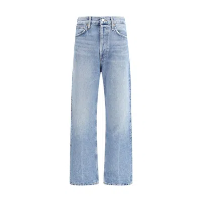 Agolde Blue Cotton Straight-leg Jeans