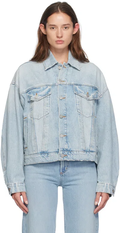 Agolde Blue Dalton Balloon Denim Jacket In Soul