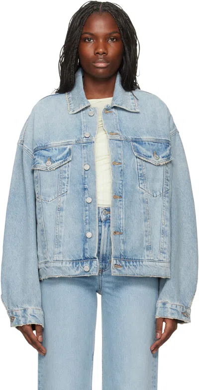 AGOLDE BLUE DALTON BALLOON DENIM JACKET