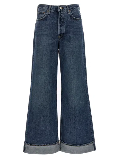 AGOLDE BLUE DENIM JEANS