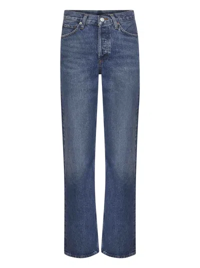 Agolde Blue Denim V-waist Kelly Jeans