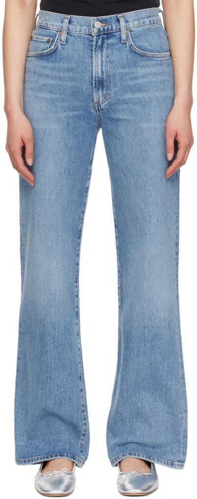Agolde Blue Harper Jeans In Flash