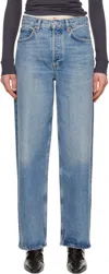 Agolde Henson Mid Rise Baggy Jeans In Intuition (md Vint I