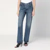 Agolde Blue Jeans With A Faded Effect In Blended Regenerated Denim
