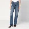 Agolde Blue Jeans With A Faded Effect In Blended Regenerated Denim