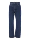 Agolde Valen High Rise Straight Jeans In Blu