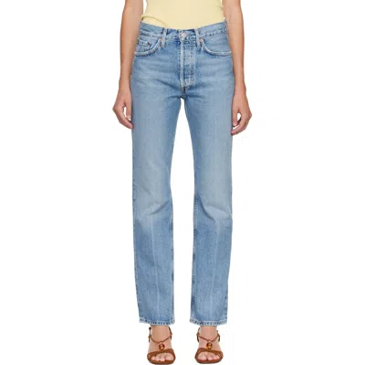 Agolde Blue Lana Jeans In Brink