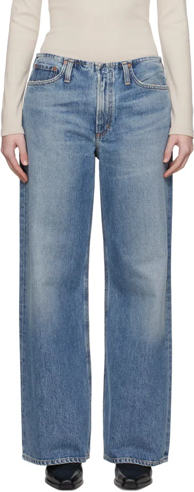 Agolde Blue Lex Jeans In Swing