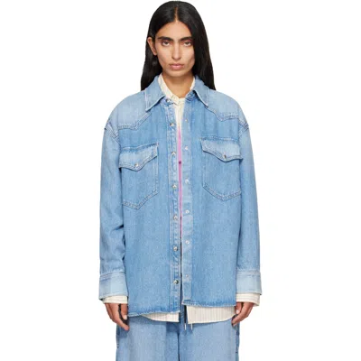 Agolde Blue Lotta Denim Shirt