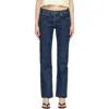 Agolde Blue Low Curve Jeans In Blue