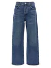 Agolde Harper Jeans Mid Rise Relaxed Straight Jeans Echo In Blue