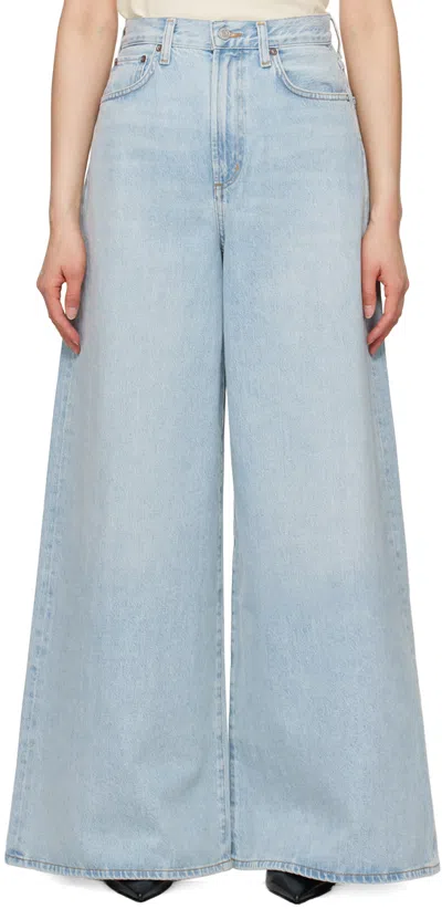 Agolde Ren High Waist Wide Leg Pants In Encounter