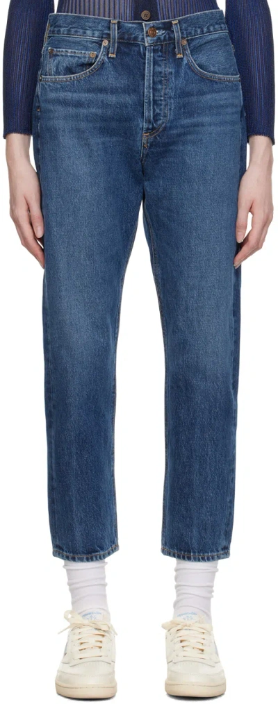 Agolde Blue Parker Jeans In Placebo