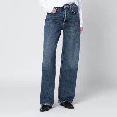 AGOLDE AGOLDE BLUE REGENERATED DENIM JEANS