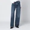Agolde Arc Washed Straight-leg Jeans In Blue