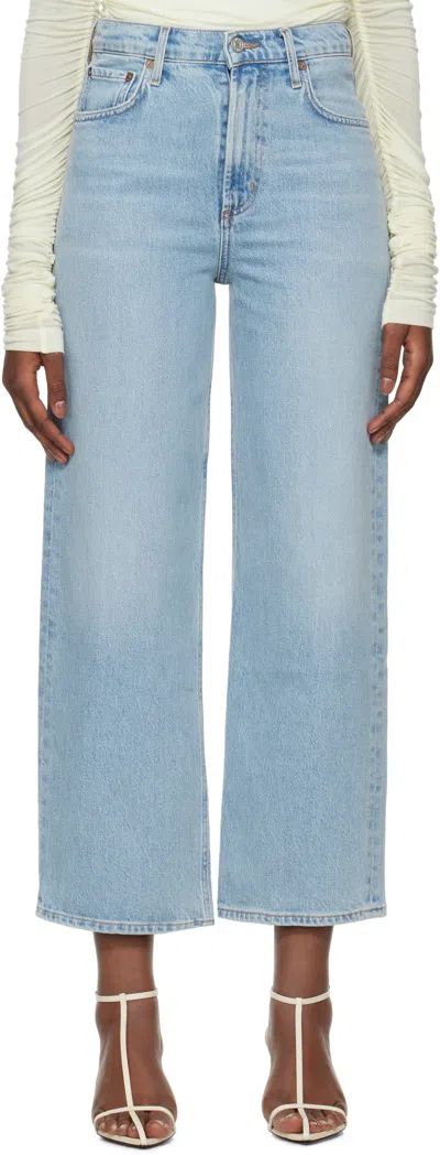 Agolde Ren High Waist Wide Leg Pants In Encounter