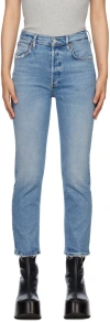 Agolde Blue Riley Jeans In Cove