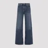 Agolde Blue Short Wave Cotton Arc Jeans In Blue
