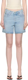 Agolde Denim Shorts With Belt Loops