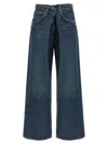 Agolde Vana Fold Jeans In Blue