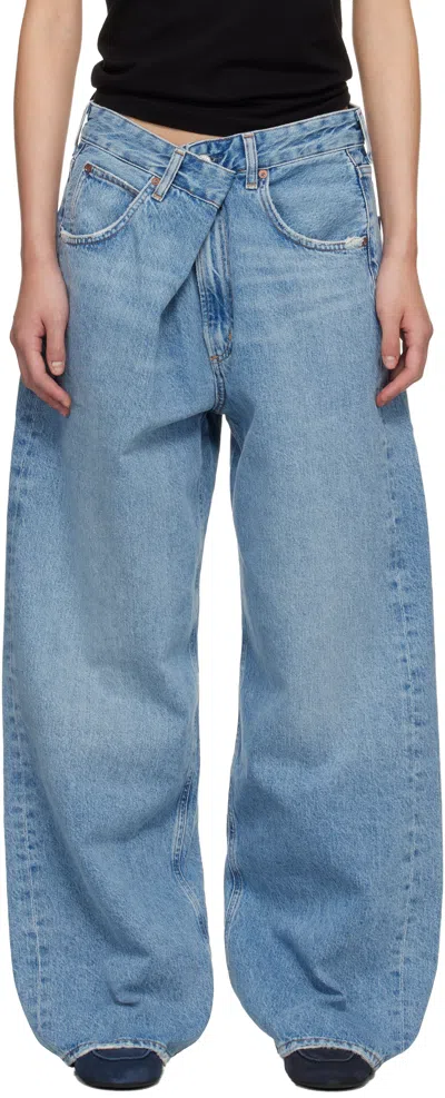 Agolde Blue Vana Fold Jeans