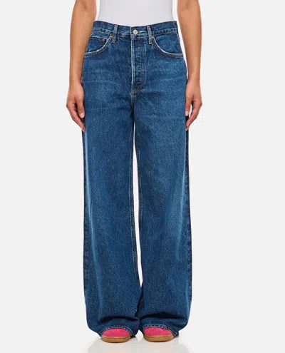 AGOLDE BLUE WIDE LEG DENIM