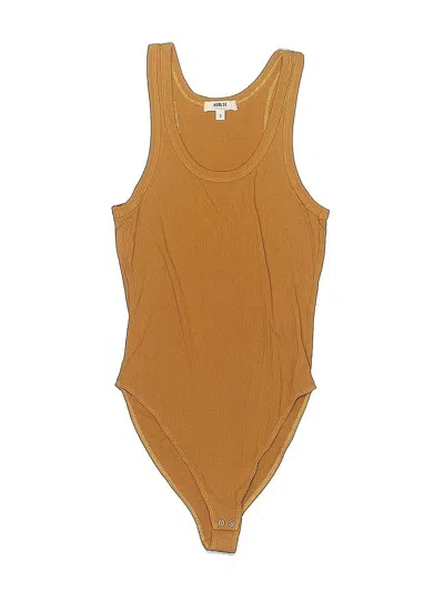 Pre-owned Agolde Bodysuit In Gold