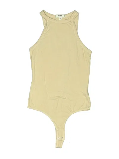 Pre-owned Agolde Bodysuit In Yellow