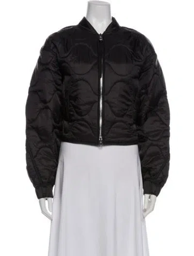 Pre-owned Agolde Bomber Jacket In Black