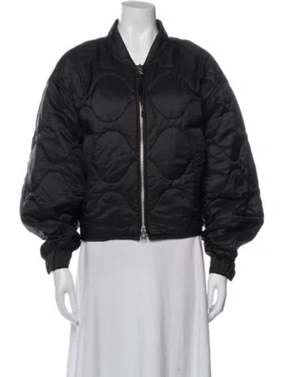 Pre-owned Agolde Bomber Jacket In Black