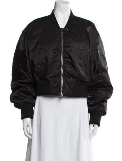 Pre-owned Agolde Bomber Jacket In Black