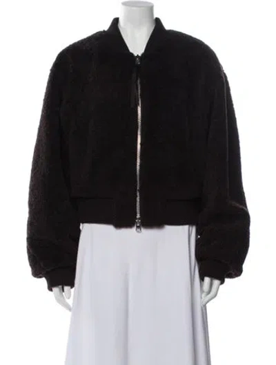 Pre-owned Agolde Bomber Jacket In Black