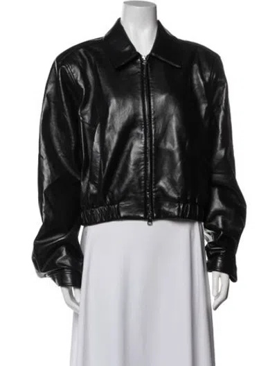 Pre-owned Agolde Bomber Jacket In Black