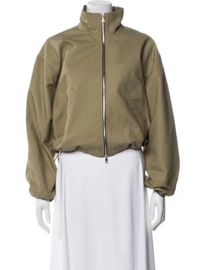 Pre-owned Agolde Bomber Jacket In Green