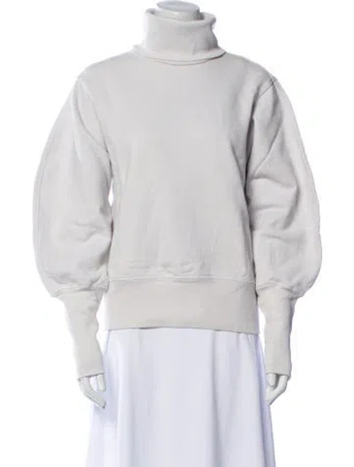 Pre-owned Agolde Bomber Jacket In White