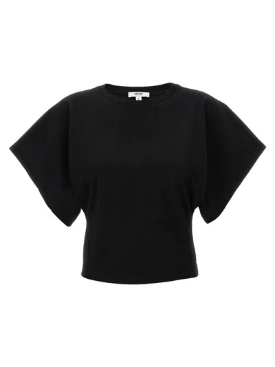 Agolde 'britt' T-shirt In Black