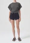 Agolde Britt Tee In Tyre In Gray