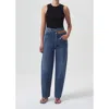 Agolde Broken Waistband Jeans In Intrigue In Blue
