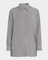 Agolde Roux Shirt In Solene Stripe In Solene Stripe