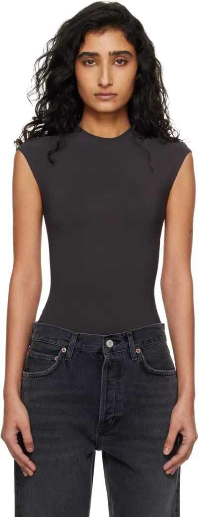 Agolde Brown Agata Bodysuit