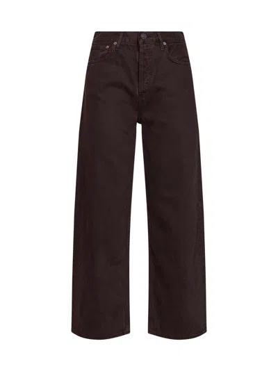 Agolde Brown Denim Ren (flyweight) Jeans