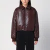 Agolde X Shoreditch Ski Club Tate Faux Leather Bomber Jacket In Non Definito