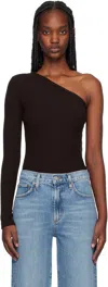Agolde Brown Glynn Bodysuit In Infusion